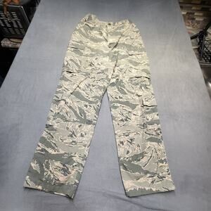 US Air Force Pants Mens 32R Camouflage Utility Camo Military Button Fly 8415-01-